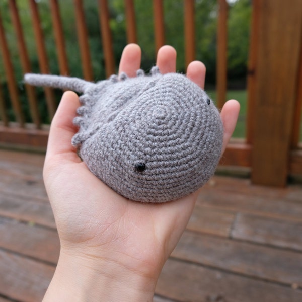 Archibald the Horseshoe Crab Crochet Pattern