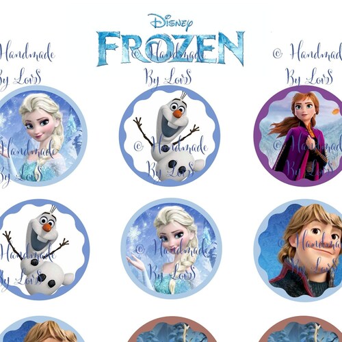 printable frozen cupcake toppers digital download frozen etsy australia