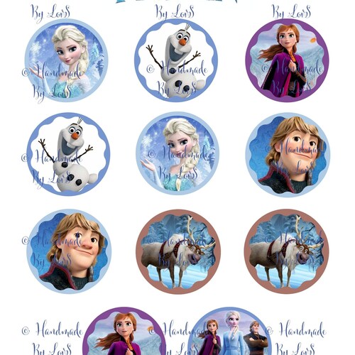 Frozen Printable Cupcake Toppers