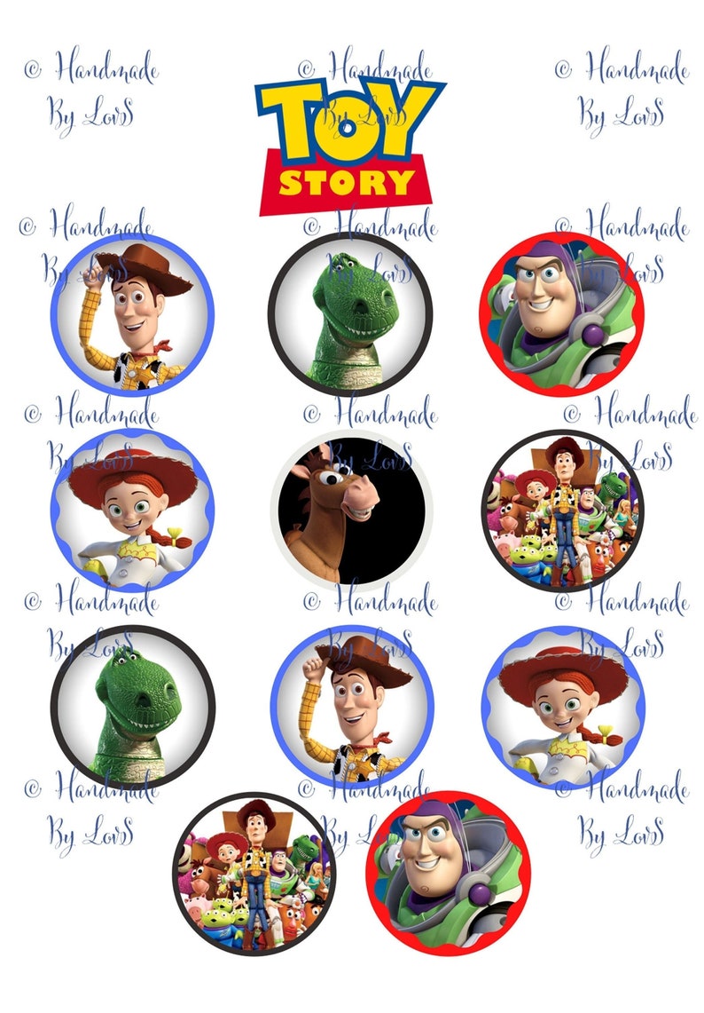 Printable Cupcake Toppers Toy Story Party Decor - Etsy