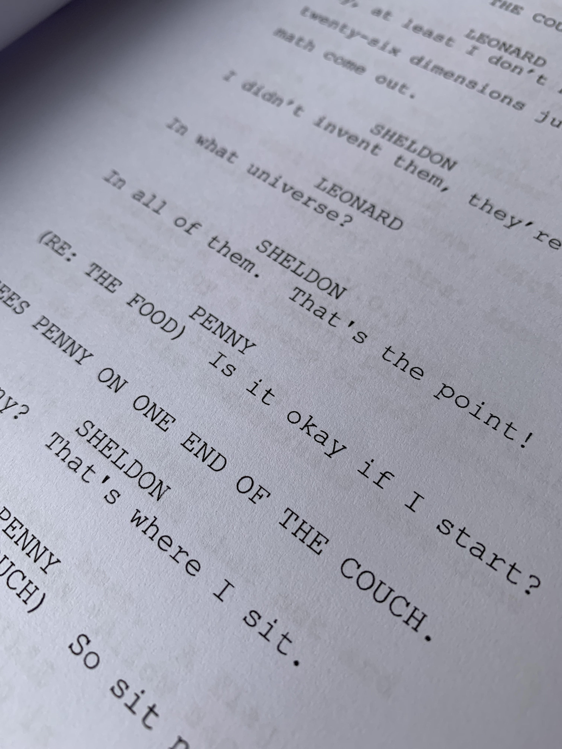 The Big Bang Theory Pilot TV Script - Johnny Galecki, Jim Parsons ...