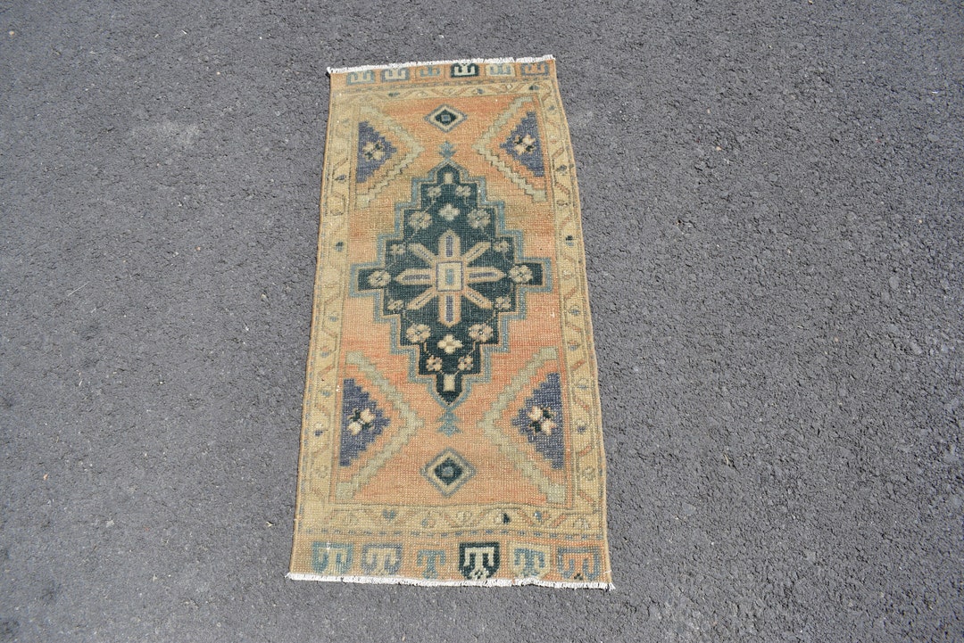 2x4 Small Rug, Hand Made Rug, Vintage Doormat Rug, Turkish Decor Rug ...