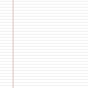 May include: A blank white sheet of lined paper with a red line down the left side. The top of the page has a blue circle with the text "YOUR LOGO HERE" in white.