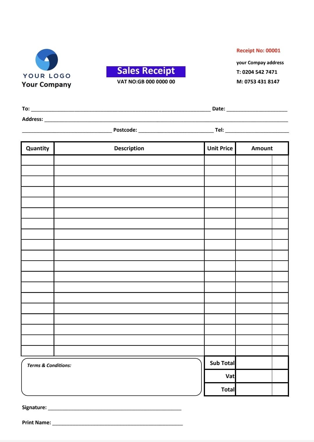 Duplicado de talonario de recibos de ventas A4 con carbón 50 juegos ...