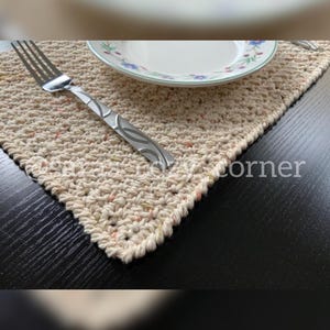Super easy multipurpose rectangular mat crochet pattern PDF