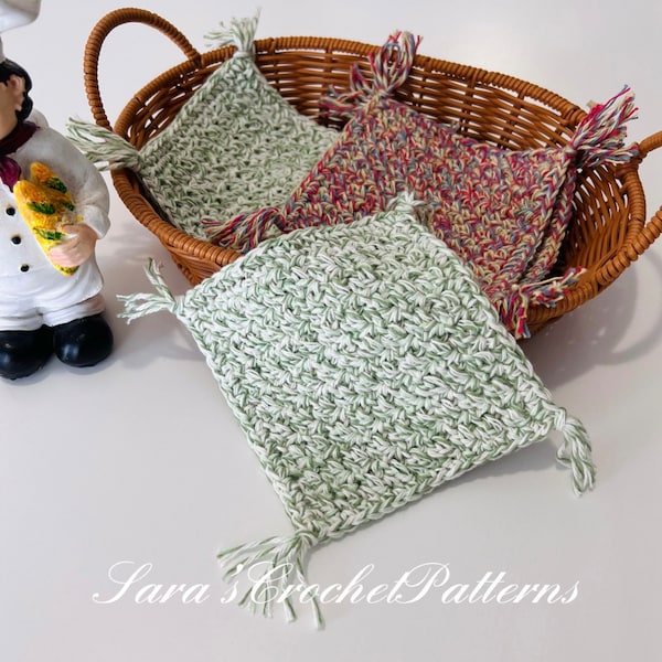 Country cottage mug rug crochet pattern