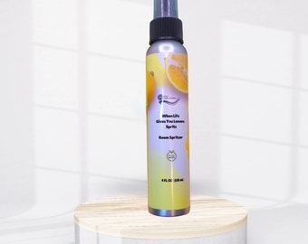 Lemon Room Spray, Plant-Based Aromatherapy Air Freshener, Natural Lemon Essential Oil Spray, Odor Eliminator, Eco-Friendly Fragrance 4 oz