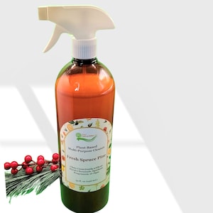 Fresh Spruce Pine Kitchen and Bathroom Cleaner 32 OZ - All Purpose Cleaning Spray, Natural Cleaning, Non-Toxic, Plant-Based Cleaning