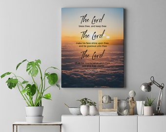 The Lord Bless You and Keep You - Numbers 6: 24-26 Bible Verse Printable Wall Art| Scripture Printable| Printable Art| Size 11x14 and 16x20
