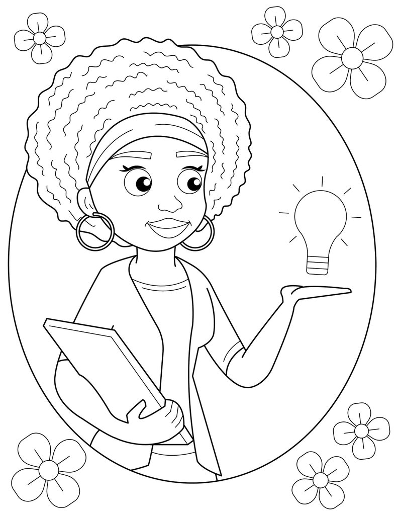 Coloring Book Coloring Pages for Kids Coloring Pages Printable African American Coloring Pages ...