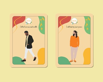 Masculine Affirmation Cards for Men: Inspirational Quotes (Digital Download)
