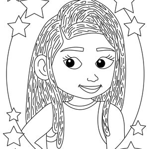 african american girl hairstyle coloring page