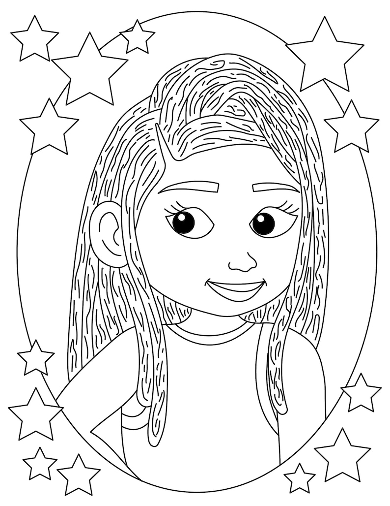 african american girl hairstyle coloring page
