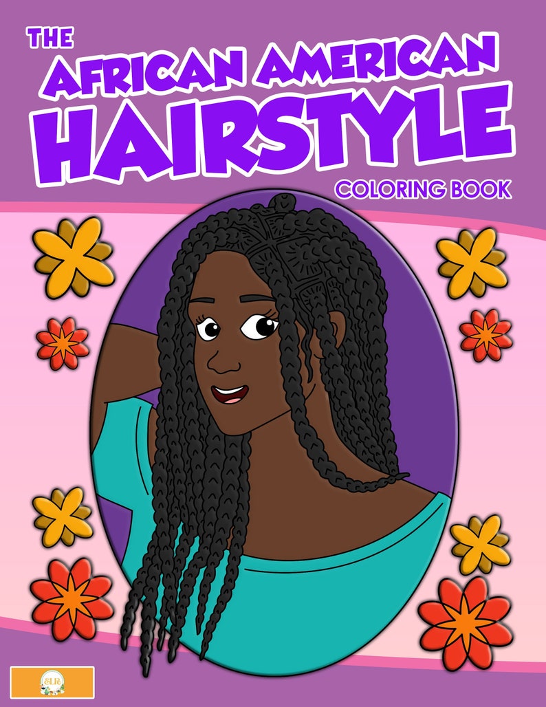 coloring book african american hairstyles