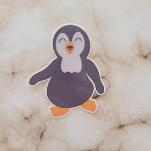 Cute Singing Penguin - Vinyl Sticker