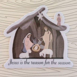 Christmas Nativity - Vinyl Sticker