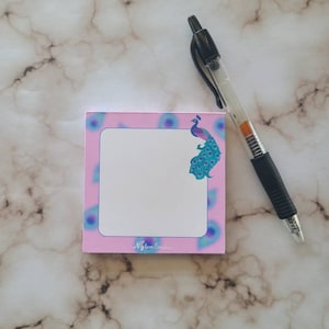 Colorful Peacock Memo Pad