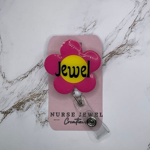 Personalisierbare Blume mit Namensschildrolle