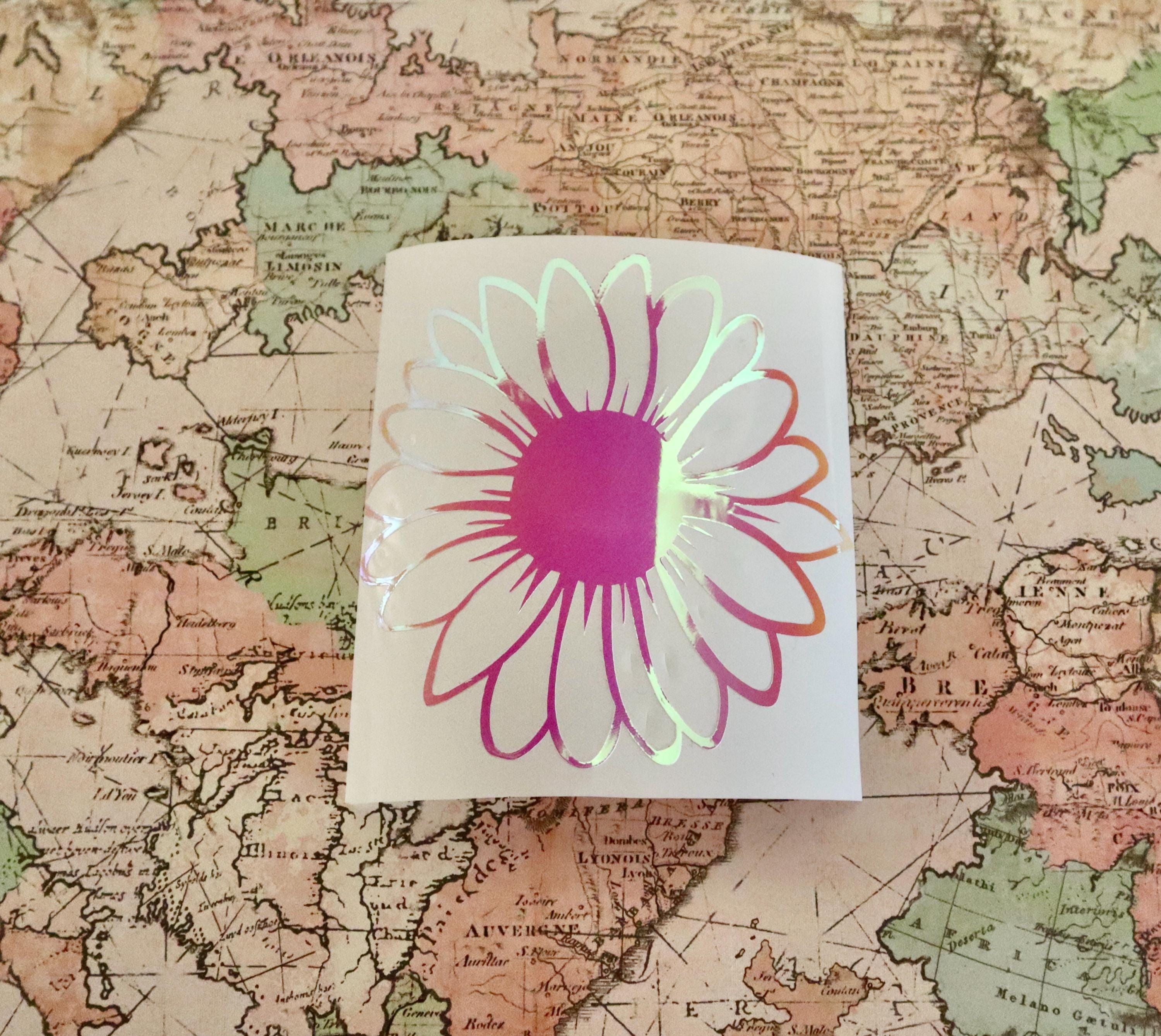 Daisy Flower Vinyl Decal - Glossy Car Window Sticker - Etsy