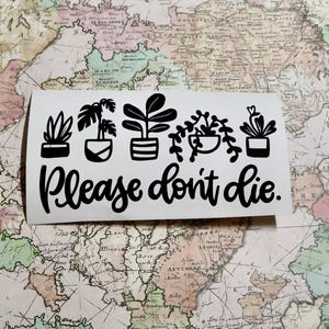 window decal laptop decal car decal plants decal gift Plant decal tumbler decal gift girlfriend gift
