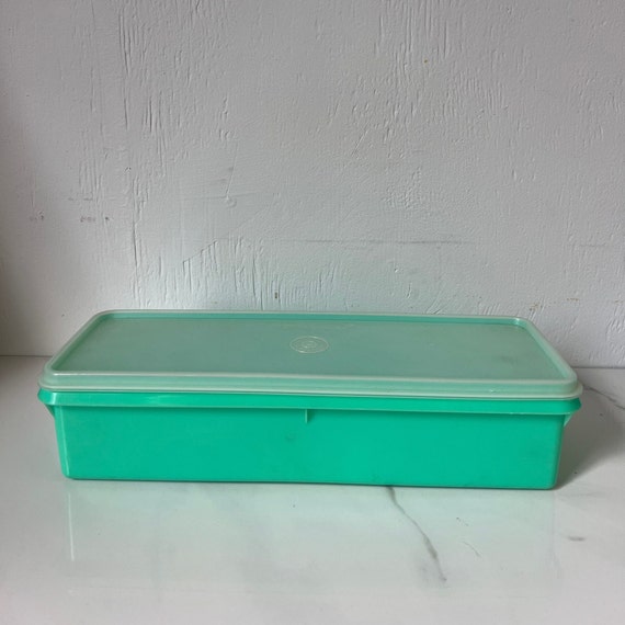 Tupperware Jade Green Celery Keeper Vintage Vegetable Etsy
