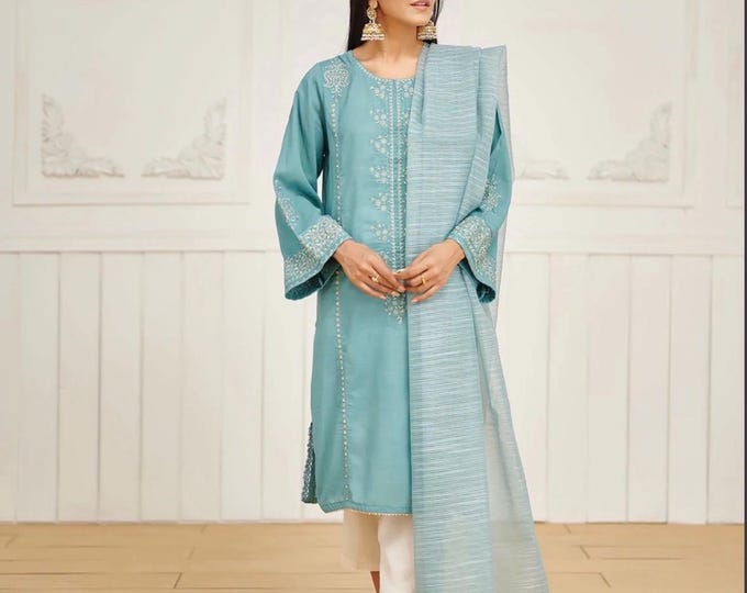 Raw silk 3piece
