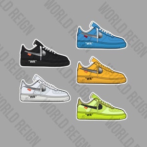 OFF WHITE AIR TEXT FOR AJ1 AF1 VINYL STENCIL FOR CUSTOM SHOES AND SMALL  PROJECTS