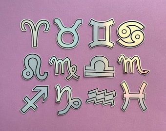 Holographic Zodiac Sticker | Vinyl Stickers | Star Sign Stickers