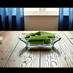 Glass Celery Dish-Rectangular Shaped- Ribbed Base-Vintage from 1930’s-FREE SHIPPING