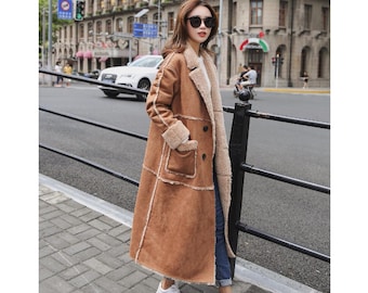 long sheepskin jacket