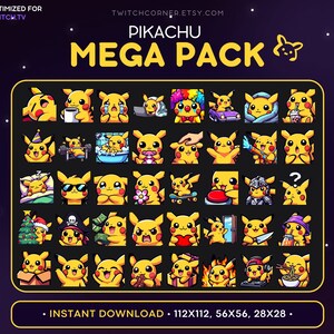 Pikachu Emote Etsy Norway