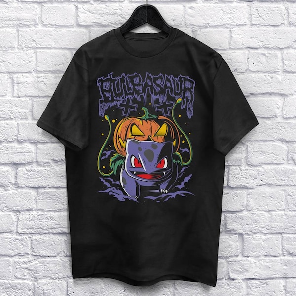 Purple Halloween T-Shirt Unisex (For Men and Women) Horror. Cute Shirt Heavy Metal Shirts. Metalhead Shirt Tee Retro Gaming