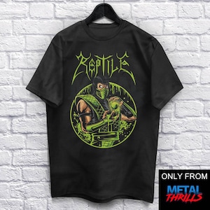 Acid Spitter T-Shirt Unisex (For Men and Women) Reptile Shirt Gamer Shirt Heavy Metal Shirts Video game Shirt Music Retro