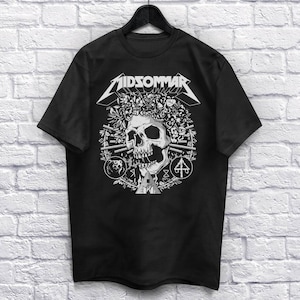 The Summer Horror T-Shirt Unisex (For Men and Women) Horror Movie Shirt Heavy Metal Skull Shirts. Scary Halloween Shirt Music Spooky