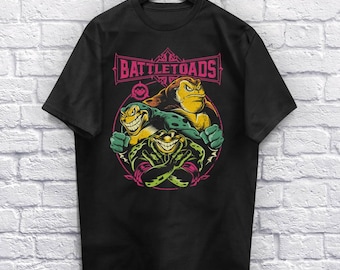 Metal Battle T-Shirt Unisex (For Men and Women) Shirt Gamer Shirt Heavy Metal Shirts Video game Shirt Music Retro
