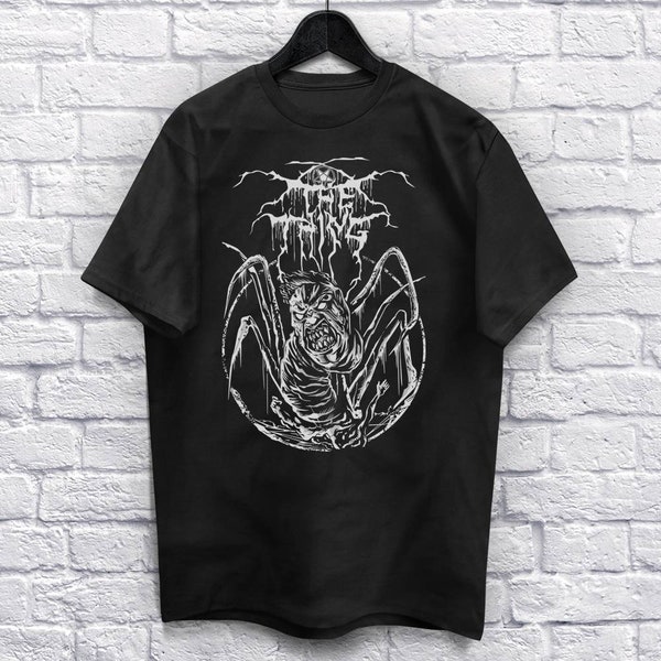 Head Horror T-Shirt Unisex (Für Männer und Frauen) Horror Film Shirt Heavy Metal Alien Shirts. Gruseliges Halloween Shirt Music Spooky