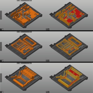 Six 5.5 Display Raspberry Pi 4 workstation case Digital version for 3D printing .3mf, .stl and .gcode image 3