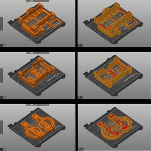 Six 5.5 Display Raspberry Pi 4 workstation case Digital version for 3D printing .3mf, .stl and .gcode image 4