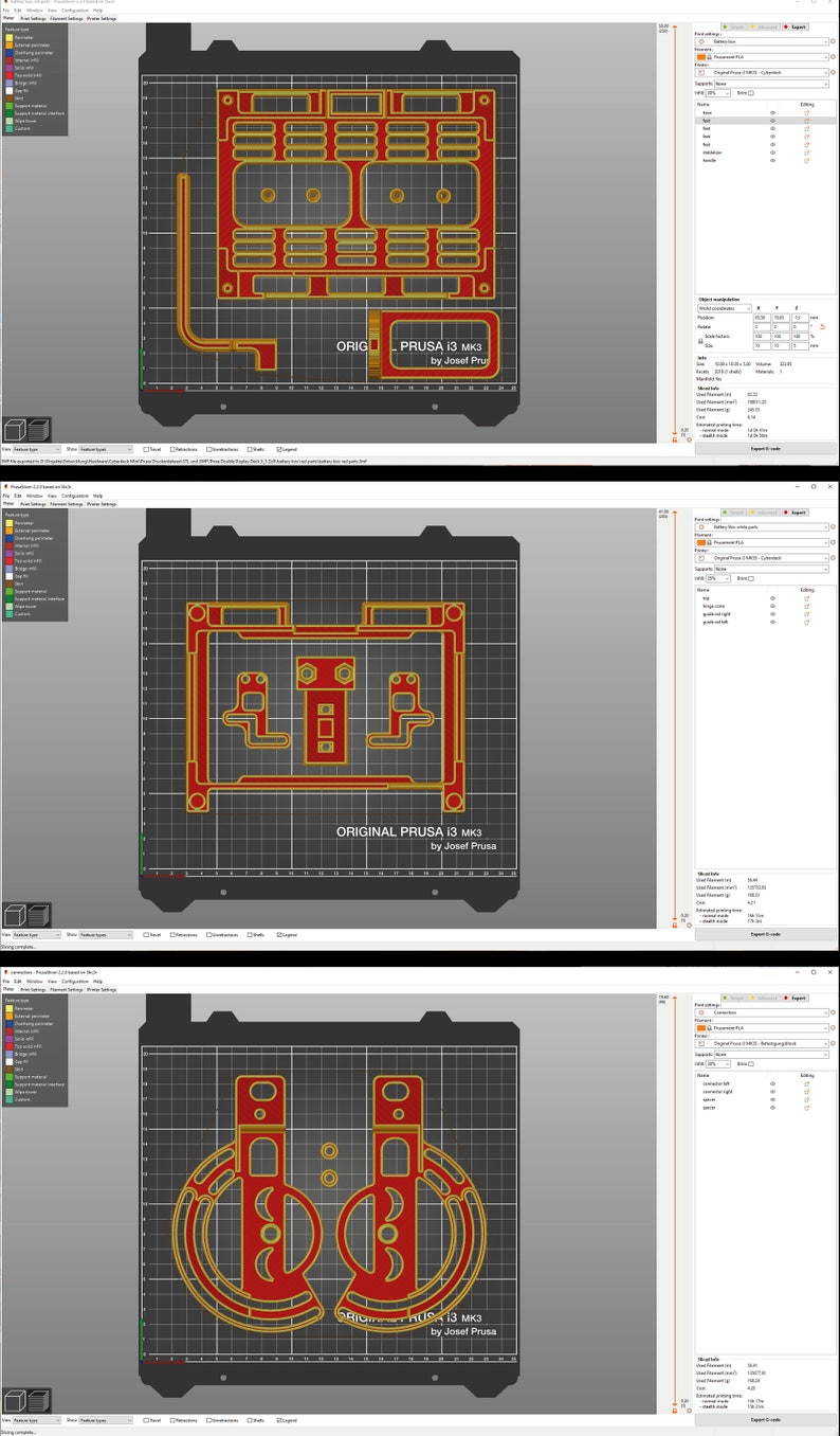 Six 5.5 Display Raspberry Pi 4 workstation case Digital version for 3D printing .3mf, .stl and .gcode image 6