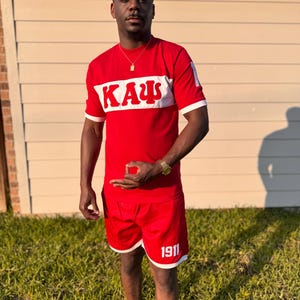 Kappa Alpha Psi embroidered short set