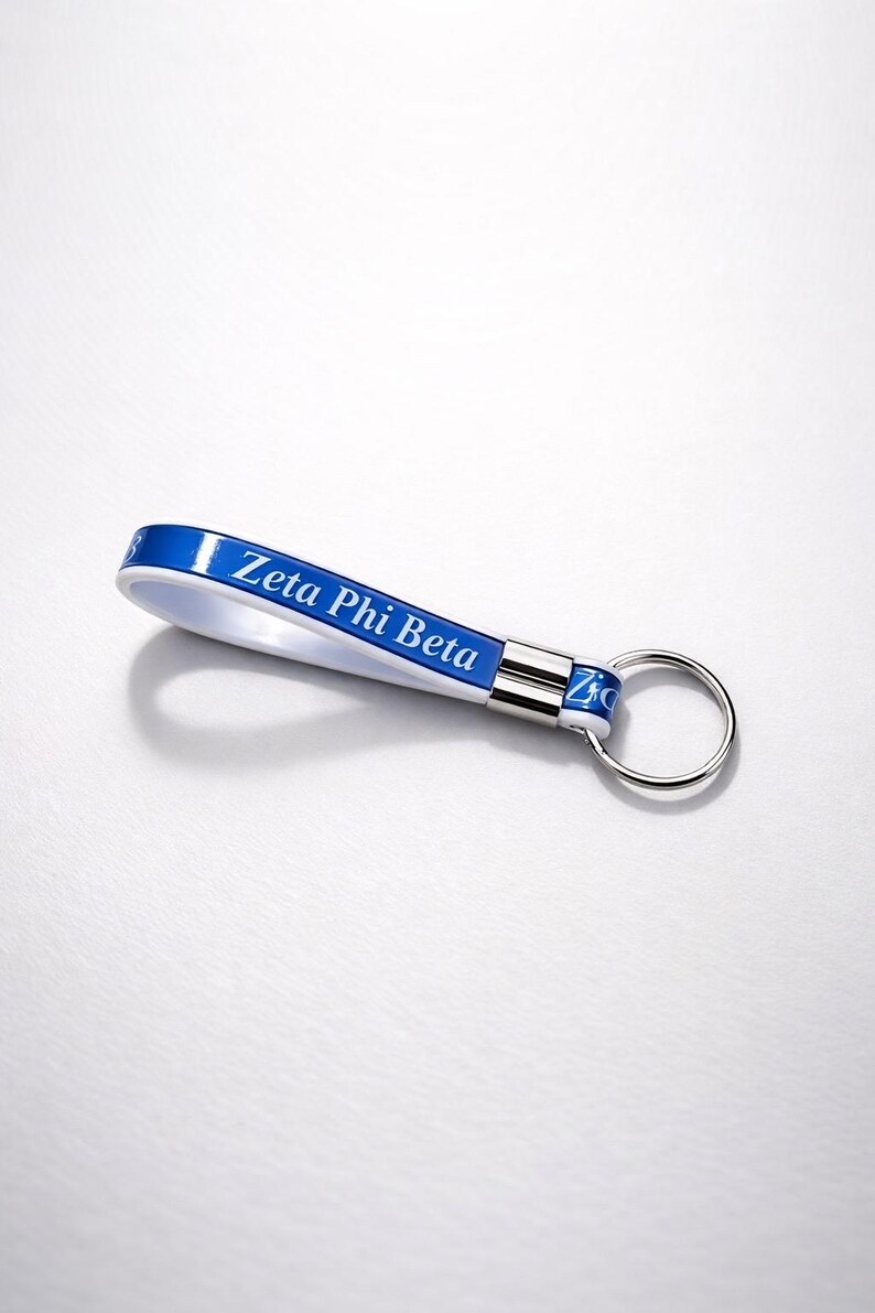 Zeta Phi Beta Silicone Keychain - Etsy