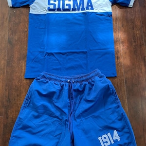 Conjunto corto bordado Phi Beta Sigma