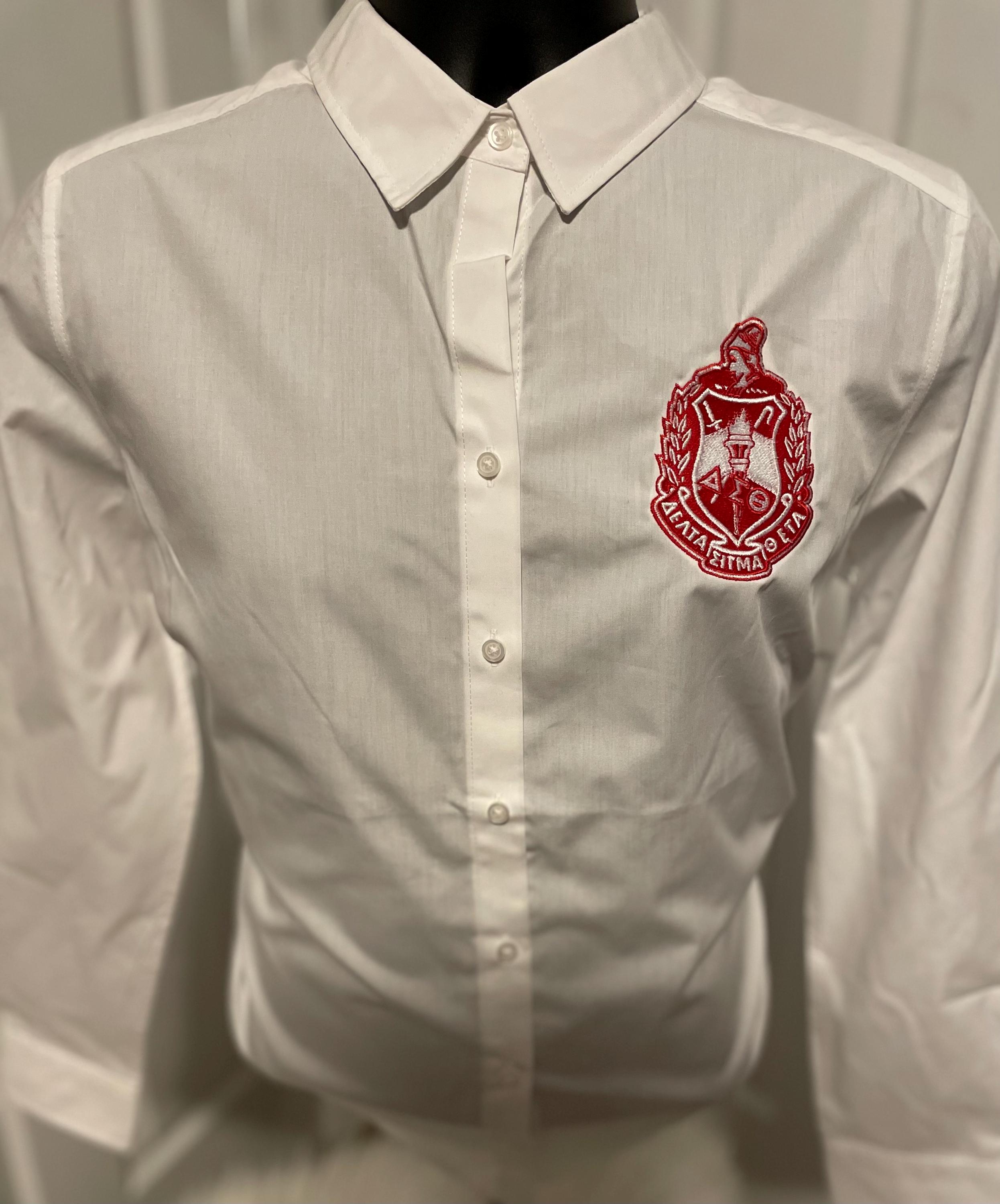 Delta Sigma Theta Button up Collard Shirt. - Etsy