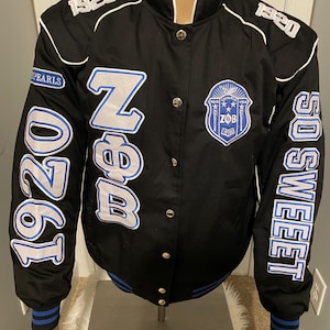 Zeta Phi Beta Race Jacket,Zeta Phi Beta , So sweet, finer womanhood, Zeta Jacket