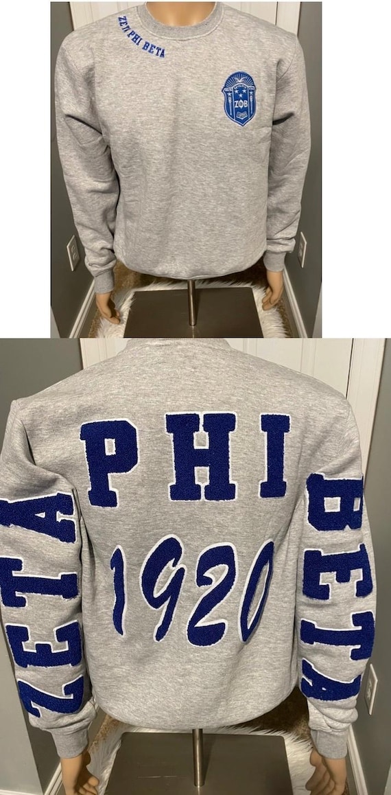 Zeta Phi Beta 1920 Chenille Sweatshirt, J16, Sorority, Zeta