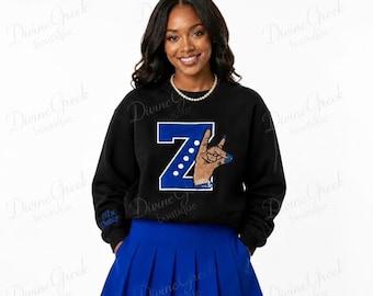 Sudadera bordada de Zeta Phi Beta, Hermandad, J16, Día de los Fundadores, Sudadera Zeta Phi Beta