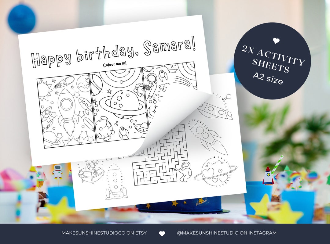 Space Theme Coloring Pages, Printables, Solar System Games, Astronaut ...