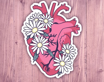 Floral Heart Sticker