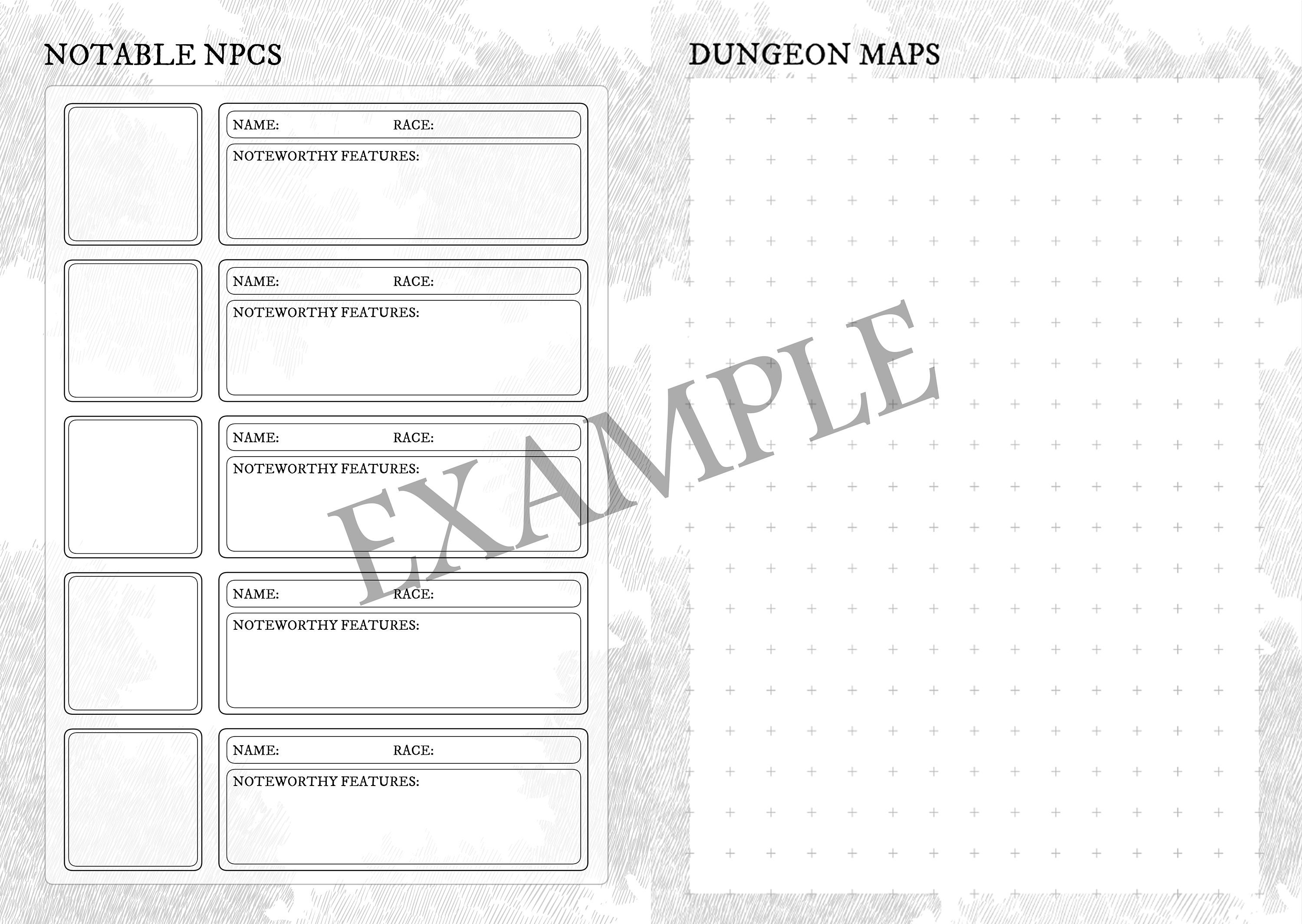 Ultimate D&D 5e DM Sheet (15+ Variations) - Etsy