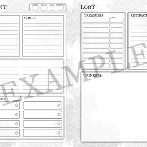 Ultimate D&amp;D 5e Character Sheet (10+ Pages) - Etsy